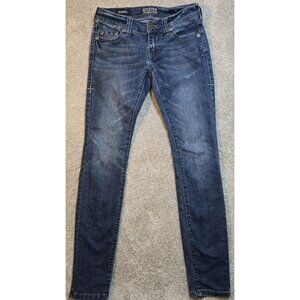 Affliction Black Premium Raquel Blue Denim Jeans Skinny Stretch Women's Size 26